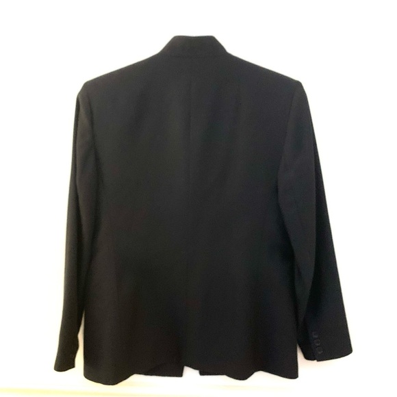 TALBOTS Silk and Cotton Blend Mandarin Collar Jacket Blazer Pockets Line… - Picture 3 of 5